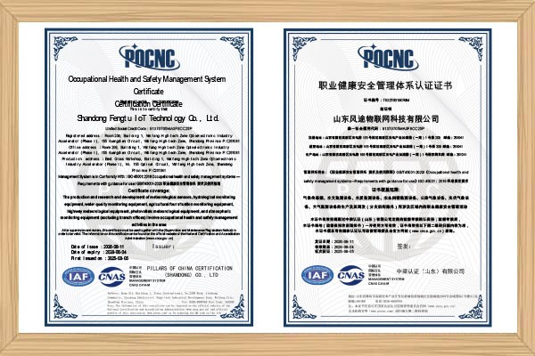 職業(yè)健康安全管理體系認(rèn)證證書(shū)
